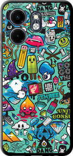 TPU чехол Стикер бомбинг 1 для Infinix Smart 9 - 693b-3809 изображение 