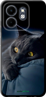 TPU чехол Дымчатый кот для Infinix Smart 9 - 825b-3809 изображение 