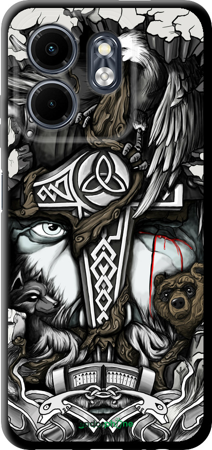 TPU чехол Тату Викинг для Infinix Smart 9 - 4098b-3809 изображение 