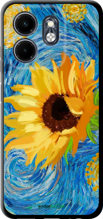 TPU чехол Цветы желто-голубые для Infinix Smart 9 - 5308b-3809 изображение 