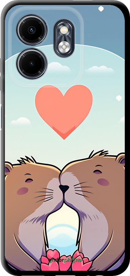 TPU чехол Капибара любовь для Infinix Smart 9 - 6027b-3809 изображение 