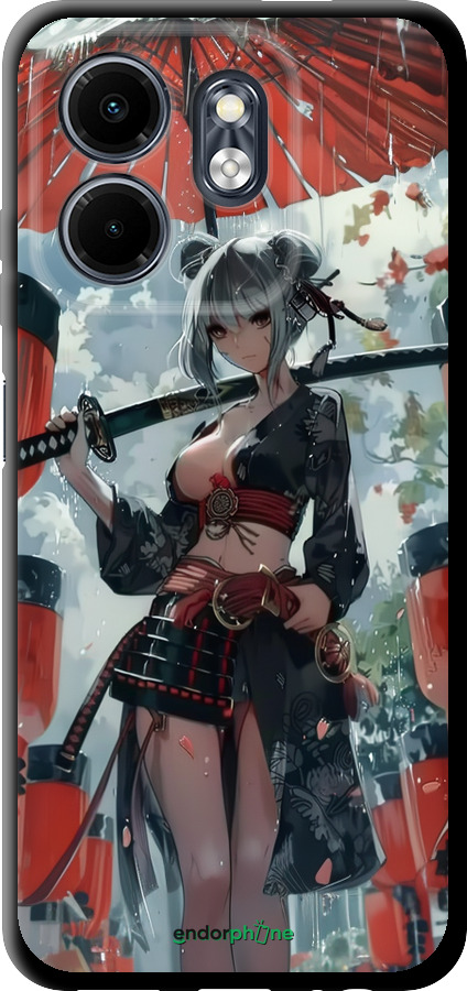 TPU чехол Гейша-воин для Infinix Smart 9 - 6124b-3809 изображение 
