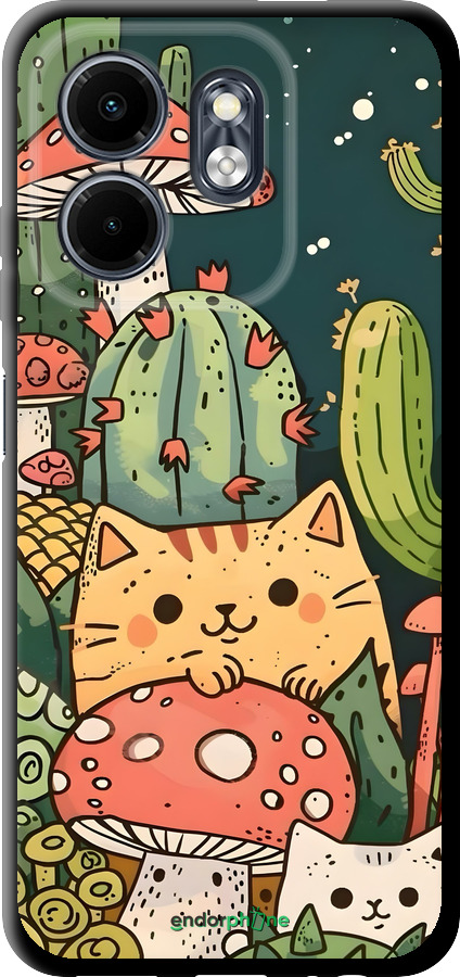 TPU чехол Коты грибы для Infinix Smart 9 - 6321b-3809 изображение 