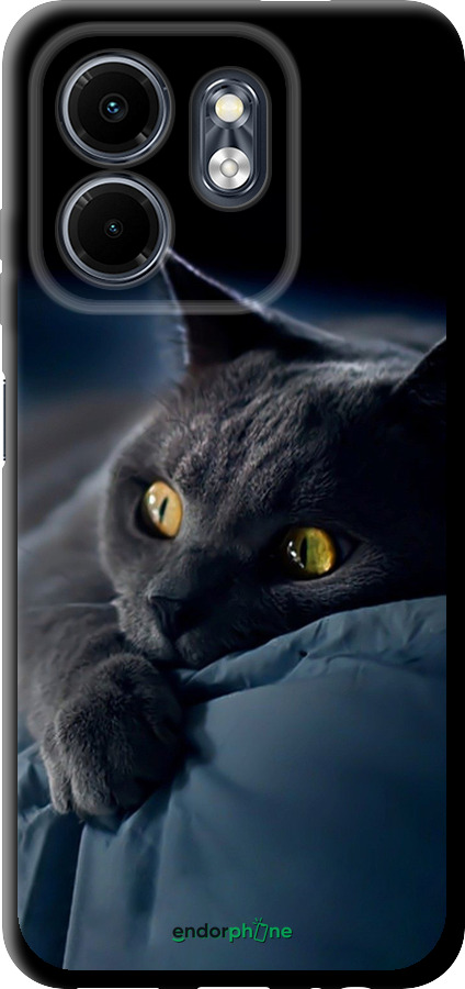 TPU чехол Дымчатый кот для Infinix Smart 9 - 825b-3809 изображение 