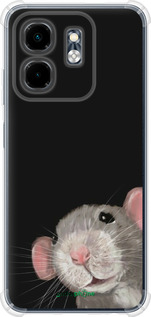 Силикон с усиленными углами чехол The Peeking Rat для Infinix Smart 9 - 6442sp-3809 изображение 