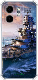 Силикон с усиленными углами чехол Военный корабль, world of tanks, wargaming для Infinix Smart 9 - 6461sp-3809 изображение 