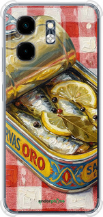Силіконовий протиударний с посиленими кутами чехол Vintage Sardine Tin Phone для Infinix Hot 50i - 6772sp-3965 изображение 