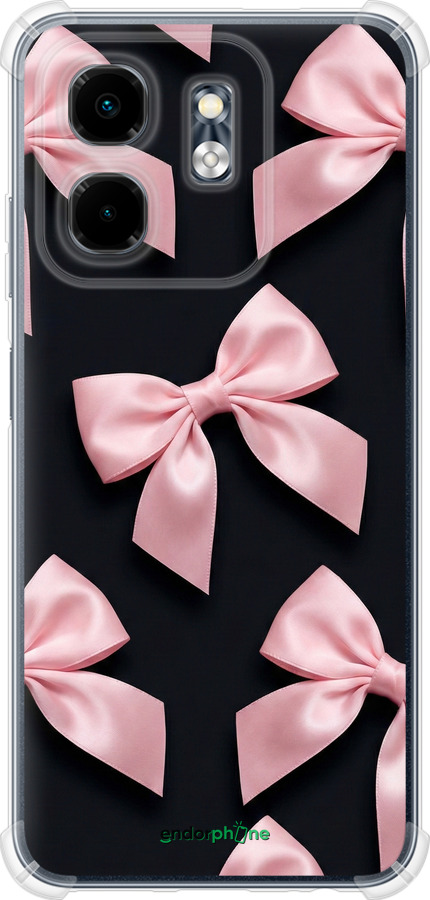 Силикон с усиленными углами чехол Coquette Ribbons Dark Coquette для Infinix Hot 50i - 6767sp-3965 изображение 