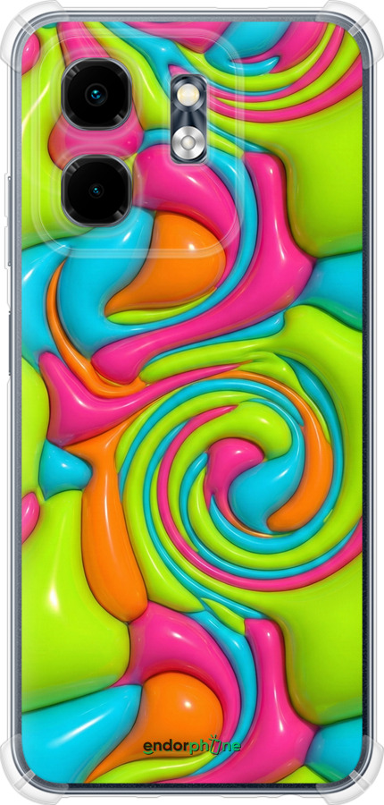 Силіконовий протиударний с посиленими кутами чехол Y2K Jelly Dream для Infinix Smart 9 - 6780sp-3809 изображение 