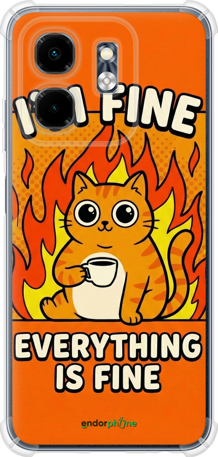 Силикон с усиленными углами чехол Funny Cat для Infinix Smart 9 - 6786sp-3809 изображение 