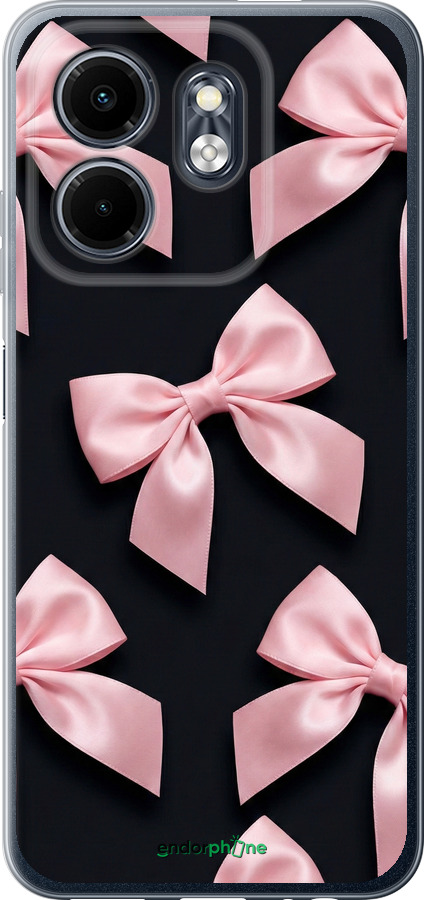 Силиконовый чехол Coquette Ribbons Dark Coquette для Infinix Hot 50i - 6767u-3965 изображение 