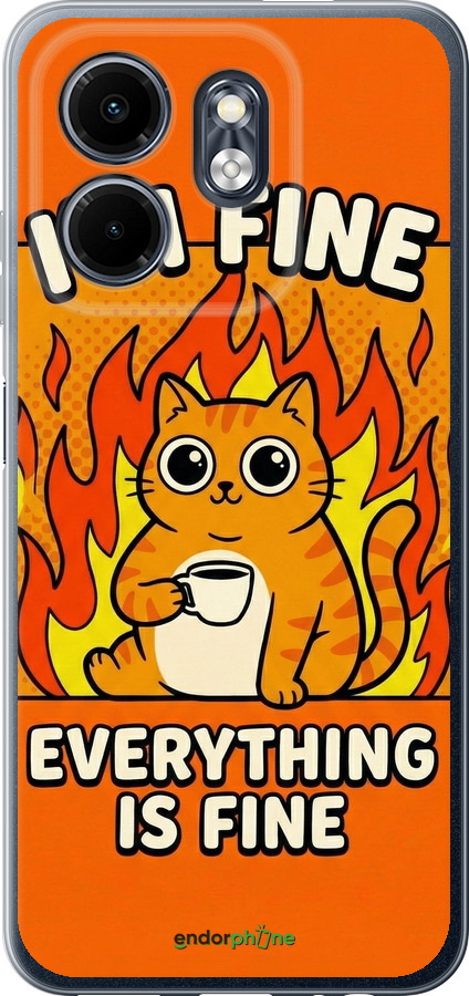 Силиконовый чехол Funny Cat для Infinix Hot 50i - 6786u-3965 изображение 