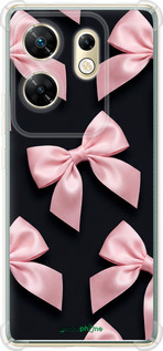 Силіконовий протиударний с посиленими кутами чехол Coquette Ribbons Dark Coquette для Infinix Zero 30 4G - 6767sp-3413 изображение 