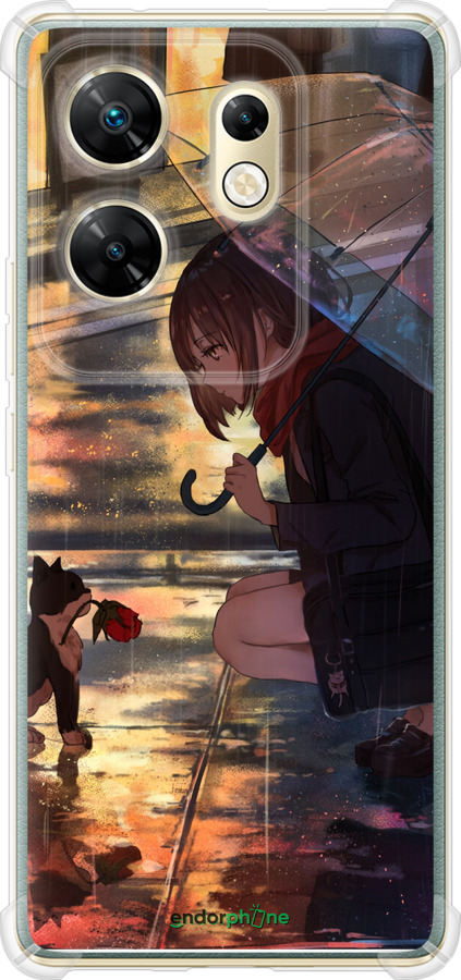 Силикон с усиленными углами чехол Anime для Infinix Zero 30 4G - 6609sp-3413 изображение 