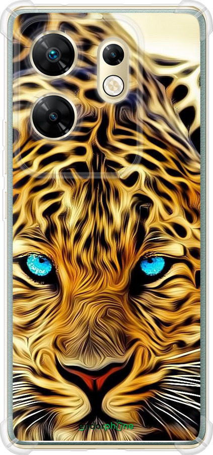 Силикон с усиленными углами чехол Леопард для Infinix Zero 30 4G - 6611sp-3413 изображение 