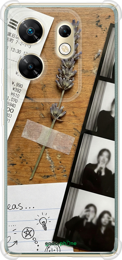 Силикон с усиленными углами чехол Aesthetic Scrapbook Collage для Infinix Zero 30 4G - 6773sp-3413 изображение 