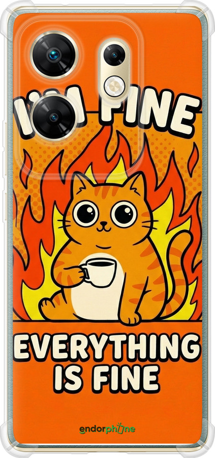 Силикон с усиленными углами чехол Funny Cat для Infinix Zero 30 4G - 6786sp-3413 изображение 