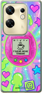 Силиконовый чехол Y2K Aesthetic Retro Pet: Годуй мене кавою для Infinix Zero 30 4G - 6784u-3413 изображение 