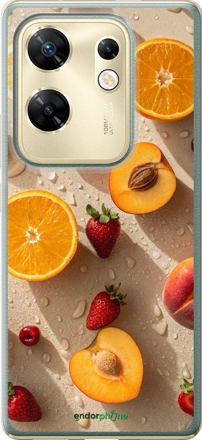Силиконовый чехол Фрукты 3 для Infinix Zero 30 4G - 6703u-3413 изображение 