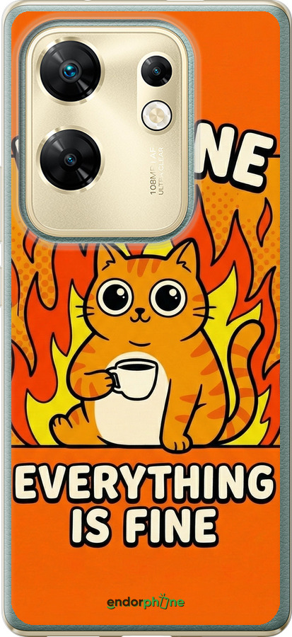 Силиконовый чехол Funny Cat для Infinix Zero 30 4G - 6786u-3413 изображение 