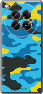 Силиконовый чехол Желто-голубой камуфляж для Infinix Zero 40 5G - 1084u-3822 изображение 