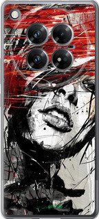 Силиконовый чехол Лицо девушки для Infinix Zero 40 5G - 1162u-3822 изображение 