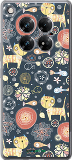 Силіконовий чехол Кошенята v4 для Infinix Zero 40 5G - 1224u-3822 изображение 