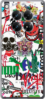 Силиконовый чехол Many different logos для Infinix Zero 40 5G - 4022u-3822 изображение 