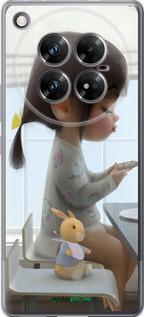 Силіконовий чехол Мила дівчинка з зайчиком для Infinix Zero 40 5G - 4039u-3822 изображение 