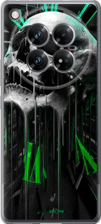 Силіконовий чехол Череп-годинник для Infinix Zero 40 5G - 4100u-3822 изображение 