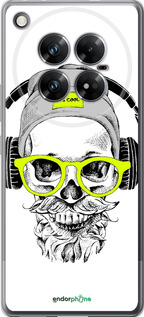 Силиконовый чехол Череп в очках и наушниках для Infinix Zero 40 5G - 4144u-3822 изображение 