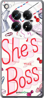 Силиконовый чехол she's the  boss для Infinix Zero 40 5G - 4254u-3822 изображение 