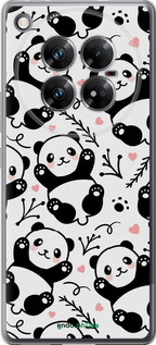 Силіконовий чехол Панди для Infinix Zero 40 5G - 4318u-3822 изображение 