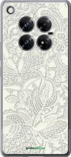 Силіконовий чехол Біле мереживо для Infinix Zero 40 5G - 4383u-3822 изображение 