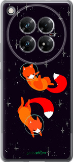 Силиконовый чехол Лисички в космосе для Infinix Zero 40 5G - 4519u-3822 изображение 