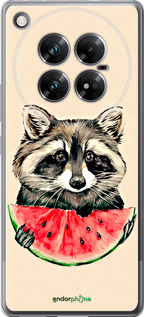 Силиконовый чехол Енотик с арбузом для Infinix Zero 40 5G - 4605u-3822 изображение 