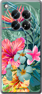 Силиконовый чехол Тропические цветы v1 для Infinix Zero 40 5G - 4667u-3822 изображение 