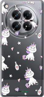 Силиконовый чехол Единорожка v2 для Infinix Zero 40 5G - 4703u-3822 изображение 