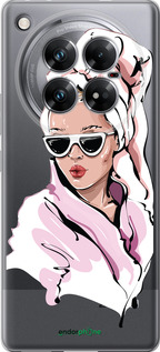 Силиконовый чехол Девушка в очках 2 для Infinix Zero 40 5G - 4714u-3822 изображение 