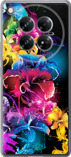 Силиконовый чехол Абстрактные цветы для Infinix Zero 40 5G - 511u-3822 изображение 