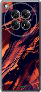 Силиконовый чехол Черно-оранжевая абстракция для Infinix Zero 40 5G - 5340u-3822 изображение 