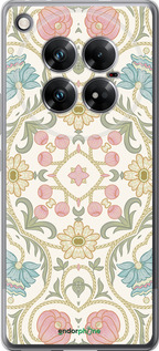 Силиконовый чехол Цветочный орнамент v2 для Infinix Zero 40 5G - 5513u-3822 изображение 