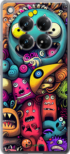 Силиконовый чехол Cмешные монстры для Infinix Zero 40 5G - 5549u-3822 изображение 