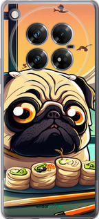 Силиконовый чехол Мопс и суши для Infinix Zero 40 5G - 5588u-3822 изображение 