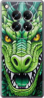Силиконовый чехол Зелёный дракон для Infinix Zero 40 5G - 5816u-3822 изображение 