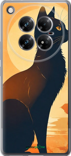 Силиконовый чехол Черная кошка v2 для Infinix Zero 40 5G - 5830u-3822 изображение 