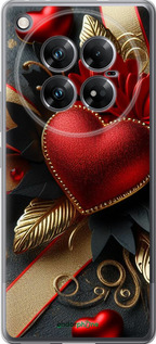 Силиконовый чехол Сердечки v2 для Infinix Zero 40 5G - 5832u-3822 изображение 