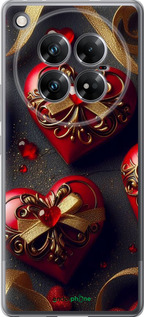 Силиконовый чехол Сердечки v4 для Infinix Zero 40 5G - 5834u-3822 изображение 