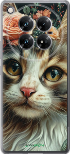 Силиконовый чехол Cats and flowers для Infinix Zero 40 5G - 6069u-3822 изображение 