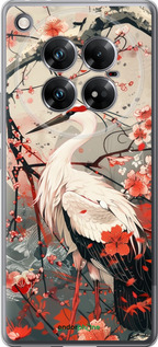 Силиконовый чехол Аист в цвету сакуры для Infinix Zero 40 5G - 6109u-3822 изображение 